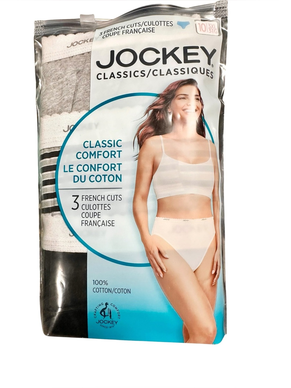 Jockey Classic Comfort women’s  Briefs - size 10/3xl